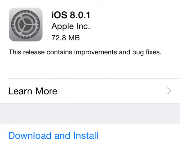Update: Apple pulls iOS 8.0.1 update after users report problems – GeekWire