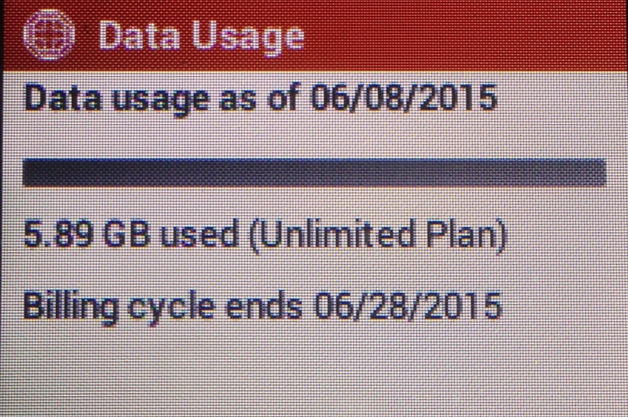 The person before me used nearly 6GB of data, but patrons get unlimited data during the checkout period.