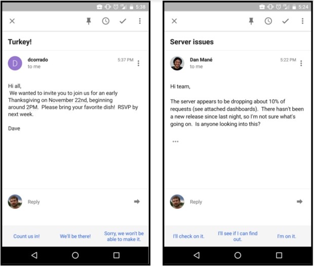 Smart Reply: Google helps you robo-respond to emails