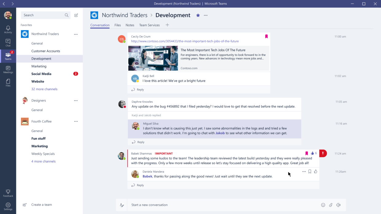 Yammer on? Microsoft says new 'Teams' tool doesn't supplant its past $1 ...