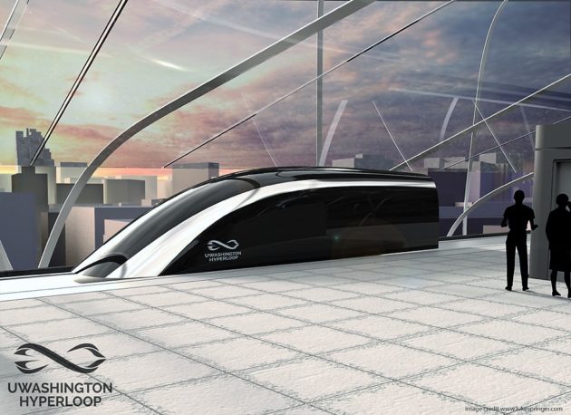 Hyperloop Train Pod UW Hyperloop team unveils its purple pod racer