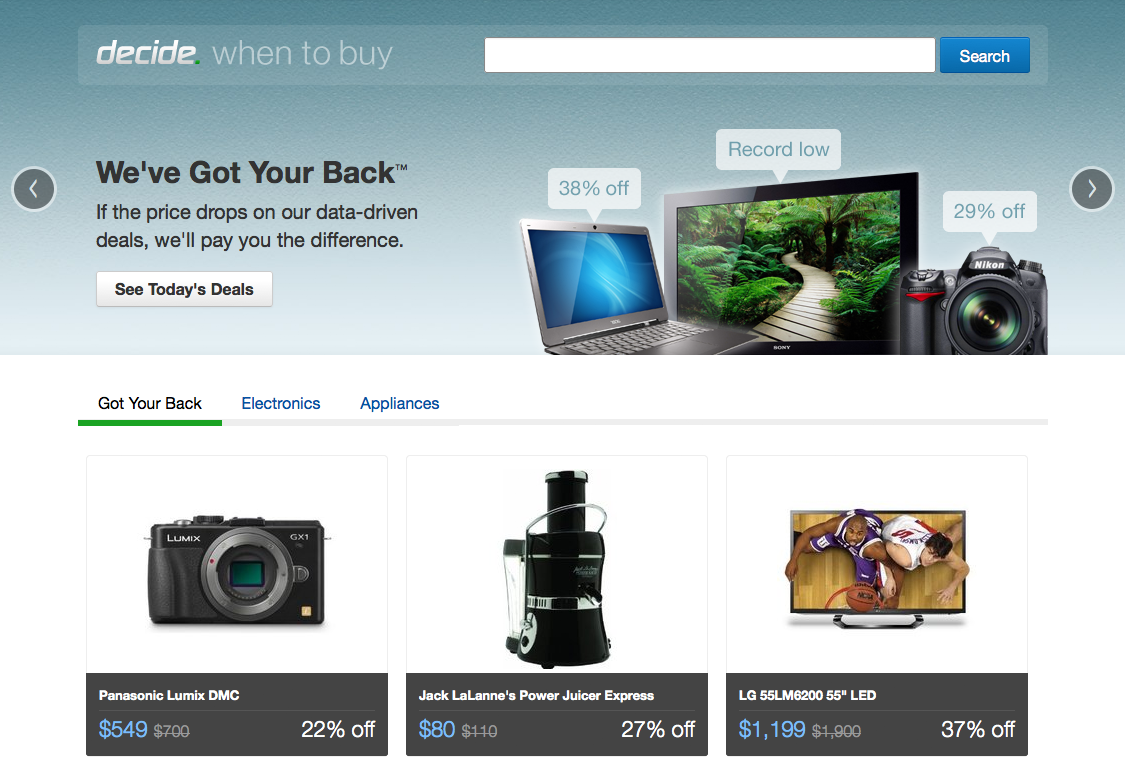 Decide Ru Decide.com unveils daily deal site, promises cash if prices later fall ...