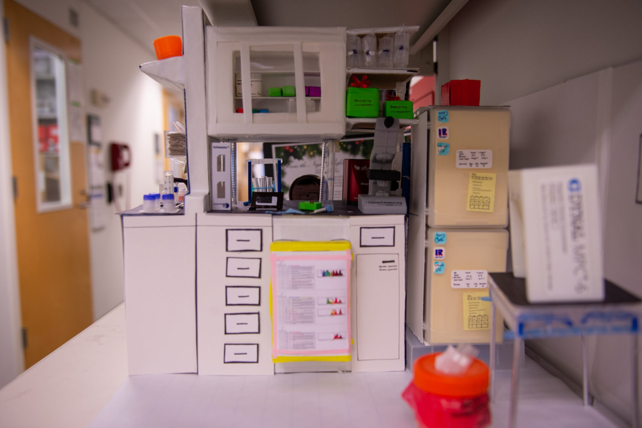 Diarama Science Lab Barbie puts on a lab coat and finds formula to win holiday diorama ...