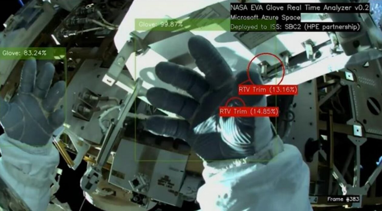 Microsoft and HPE test AI on space station ... with gloves