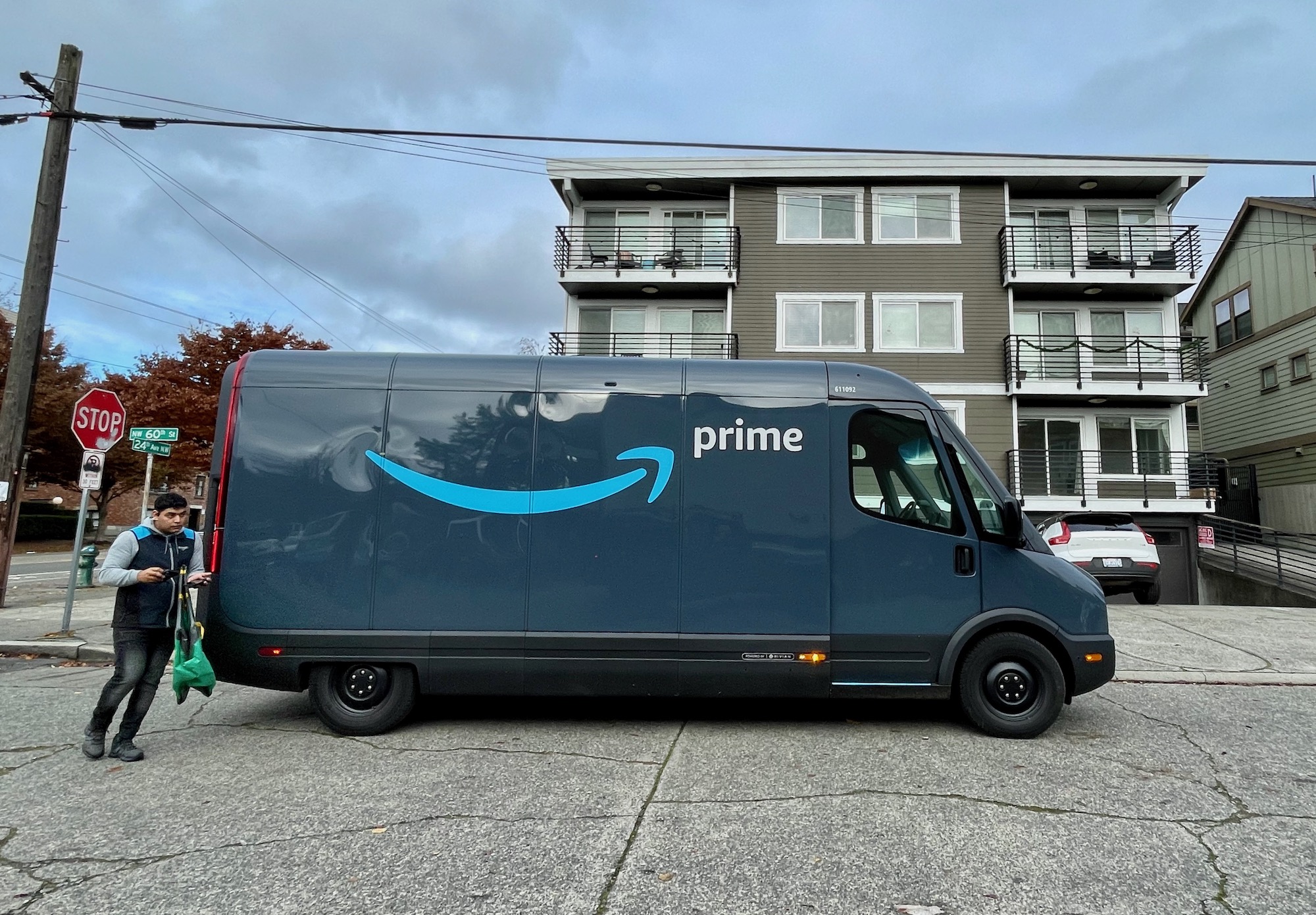 It s Like Driving A Spaceship Amazon s Rivian Electric Delivery Vans It s Like Driving A Spaceship Amazon s Rivian Electric Delivery Vans