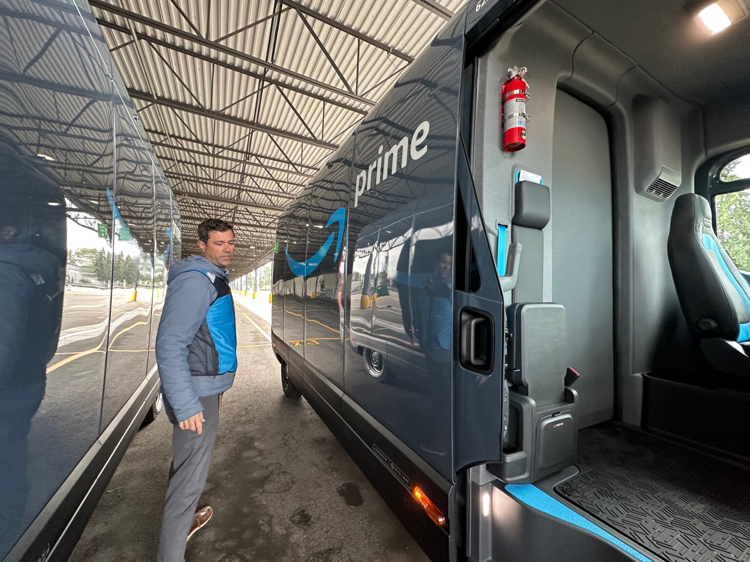 Inside Amazon's Rivian electric van: A greener, quieter ride — and a ...