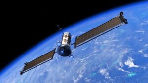 Illustration: Blue Origin Blue Ring space mobility platform in orbit