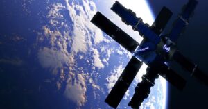 Illustration: Hubble Network satellite in Earth orbit