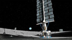 Illustration: Nuclear power plant on the moon