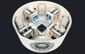 Illustration: Cutaway view of lab workspace on Starlab space station