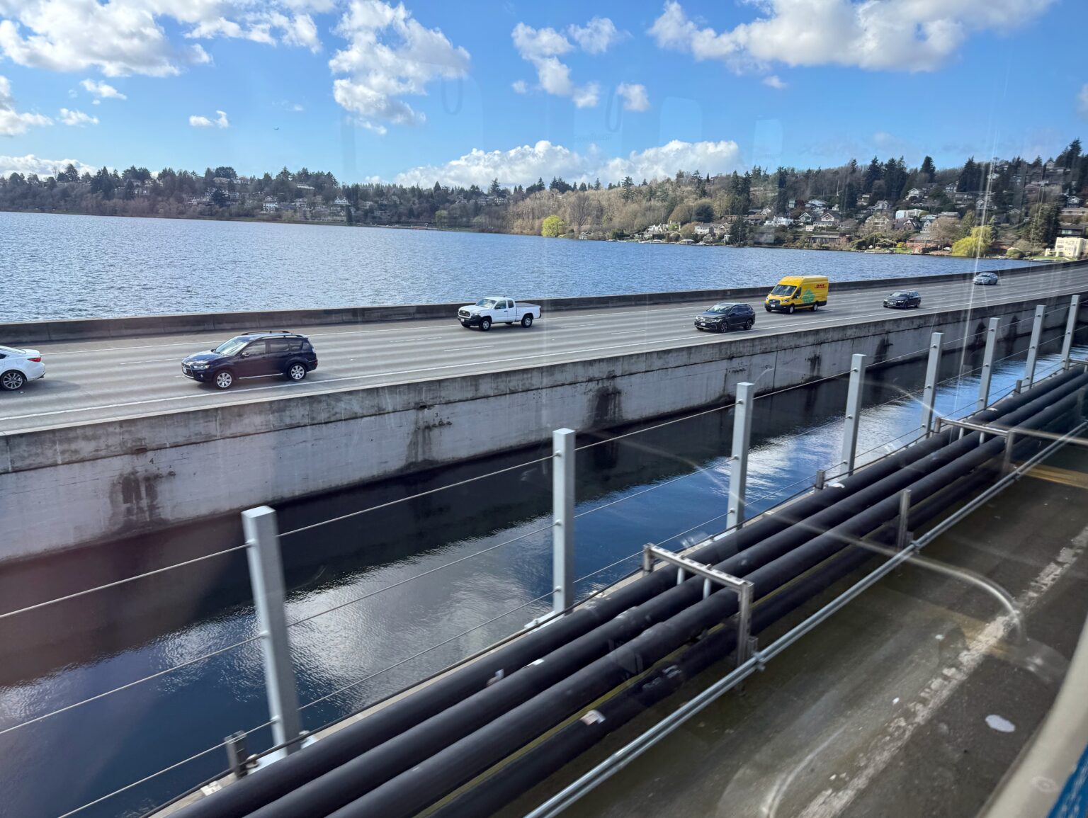 GeekWire rides the world's first floating-bridge train — Seattle tech ...