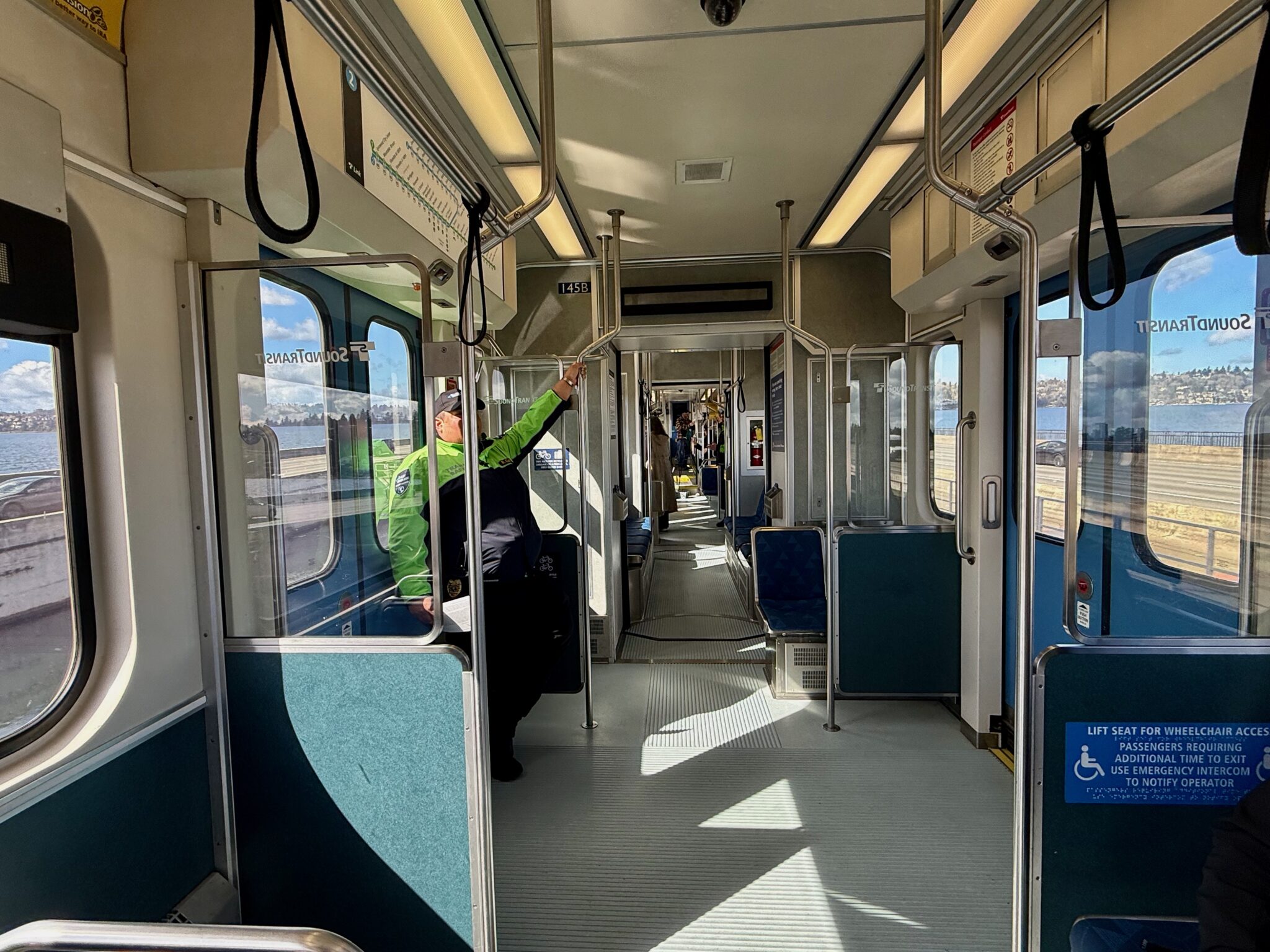 GeekWire rides the world's first floating-bridge train — Seattle tech ...