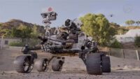 Test rover at JPL