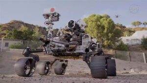 Test rover at JPL