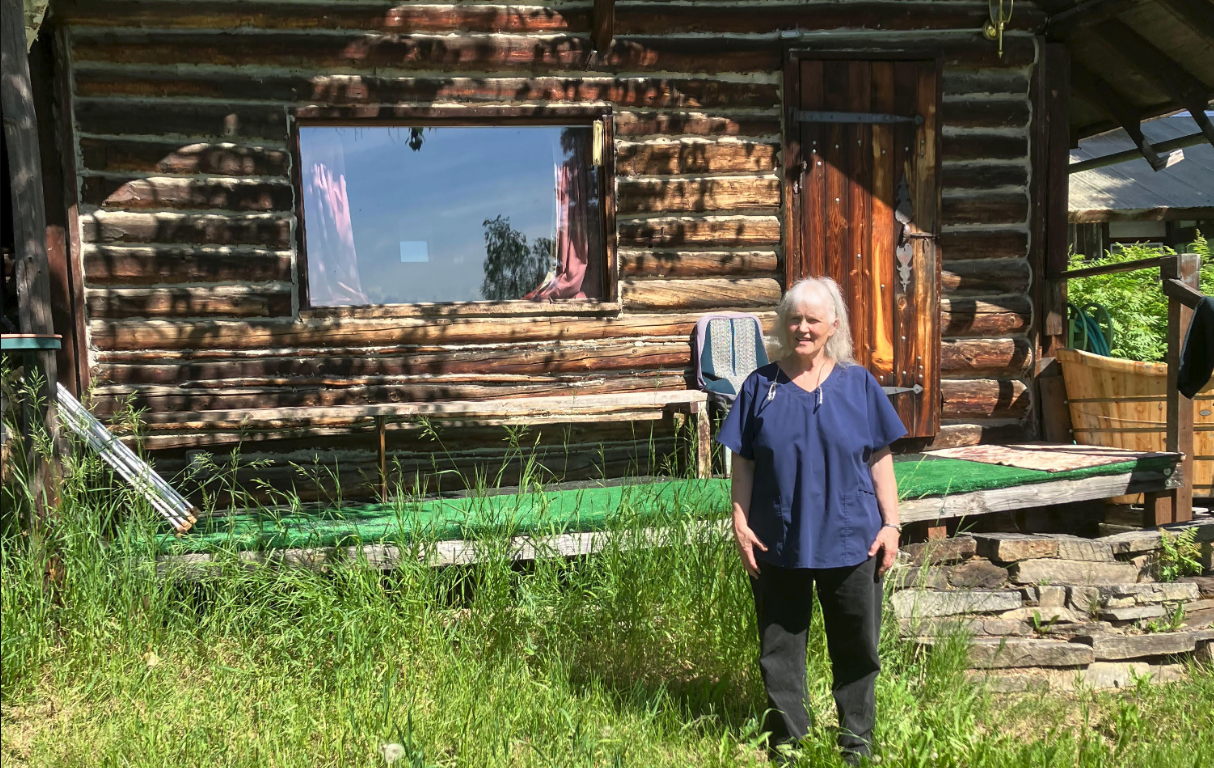 Heather Koponen at her family home outside Fairbanks, Alaska.