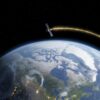 Illustration: Satellite swinging around Earth