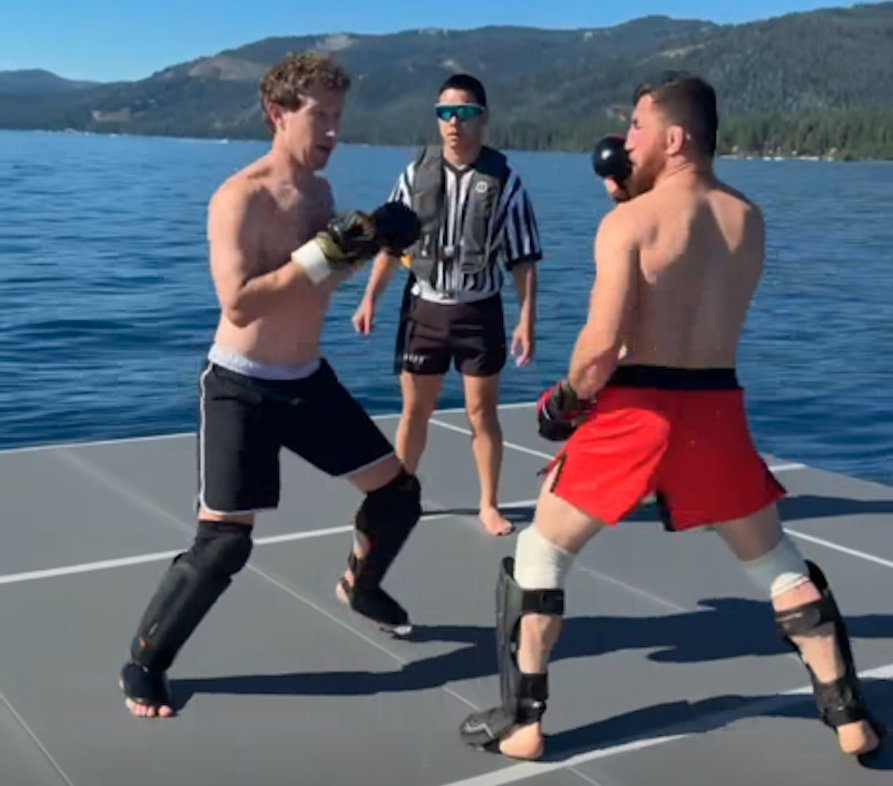 Mark Zuckerberg makes waves again, sparring on a barge and charting a course for the future of AI