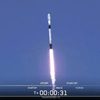 SpaceX Falcon 9 rocket rising into sky