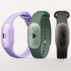 Three Bee Frontier wristbands in lavender, green and black